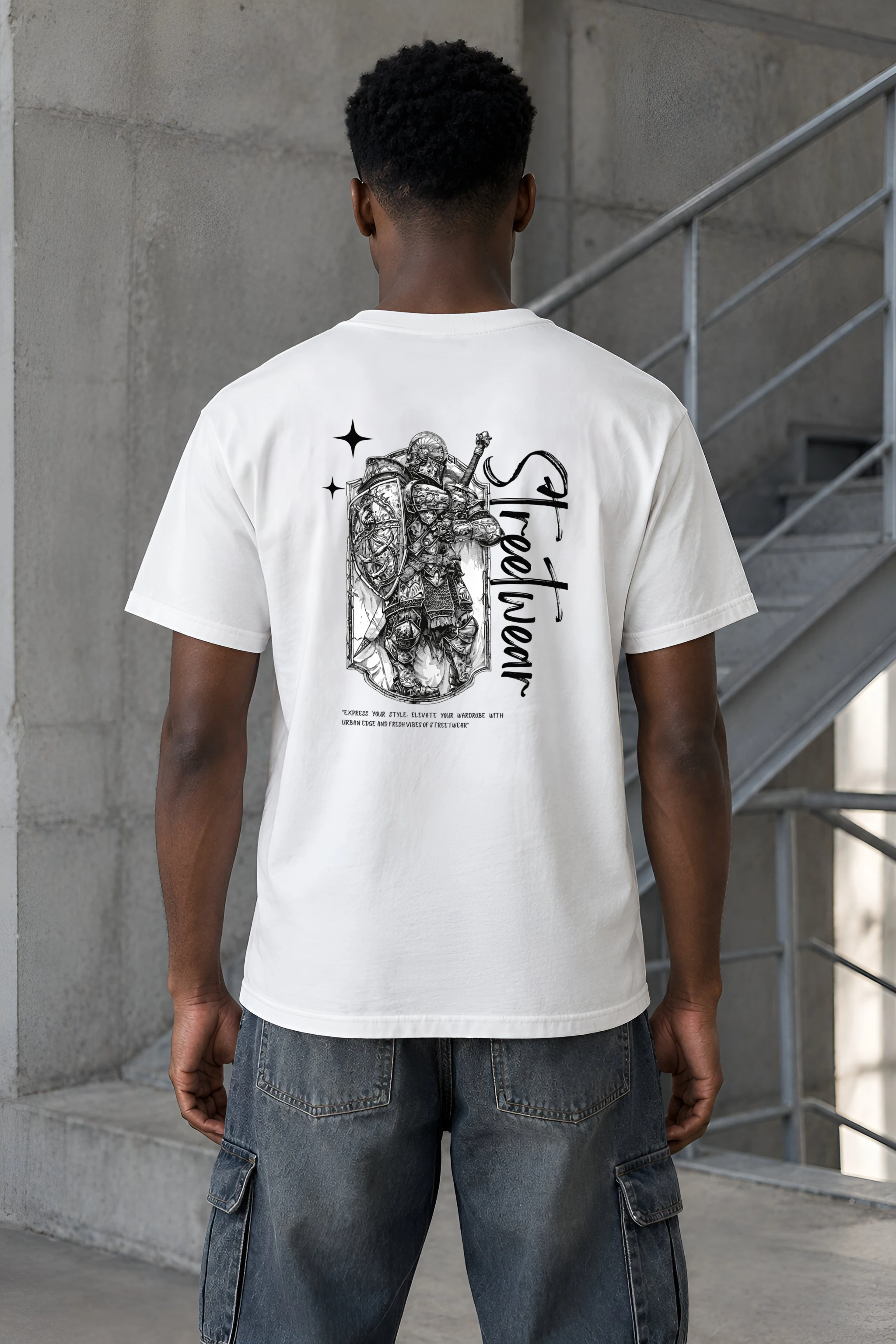 "Urban Knight" Heavyweight Unisex Crewneck T-shirt