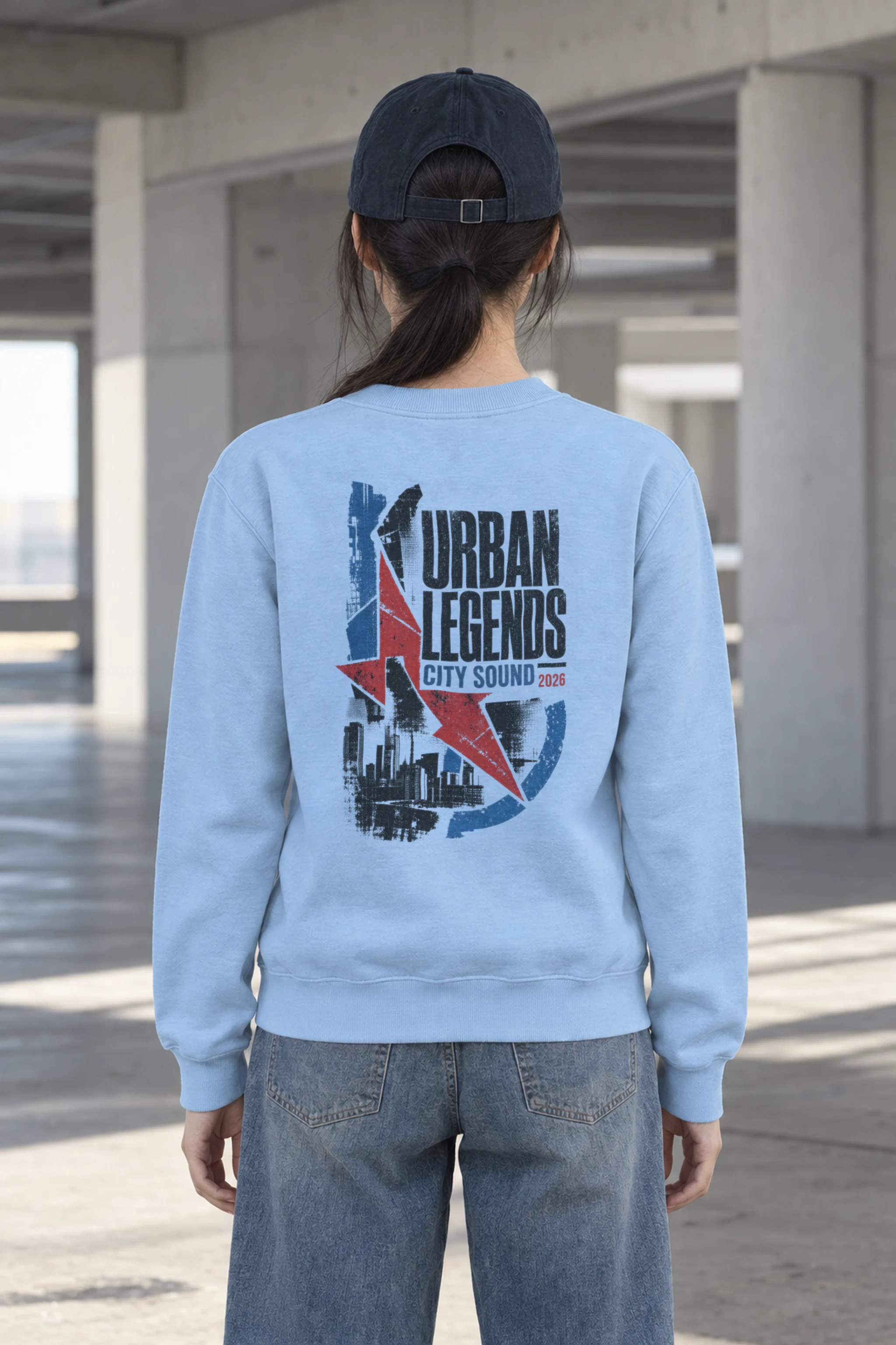 "Urban Legends City Sound" Heavy Blend Unisex Crewneck Sweatshirt