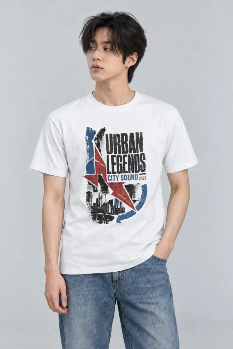 "Urban Legends City Sound" Heavyweight Unisex Crewneck T-shirt