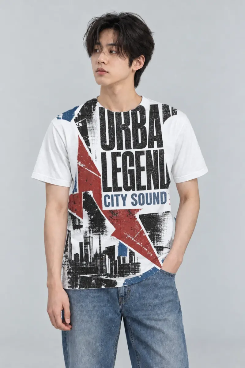 "Urban Legends City Sound" Heavyweight Unisex Crewneck T-shirt