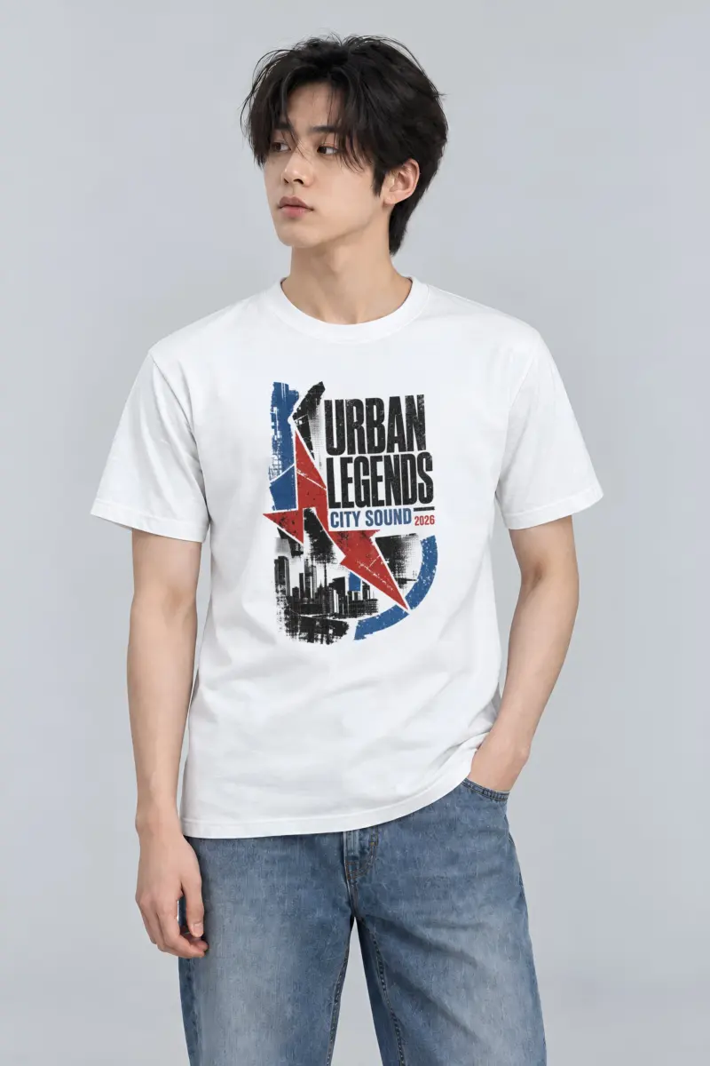 "Urban Legends City Sound" Heavyweight Unisex Crewneck T-shirt