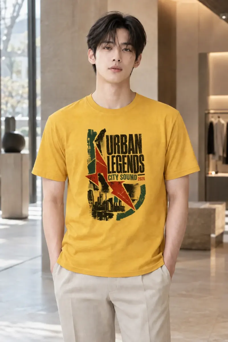 "Urban Legends City Sound" Heavyweight Unisex Crewneck T-shirt | Gildan 5000