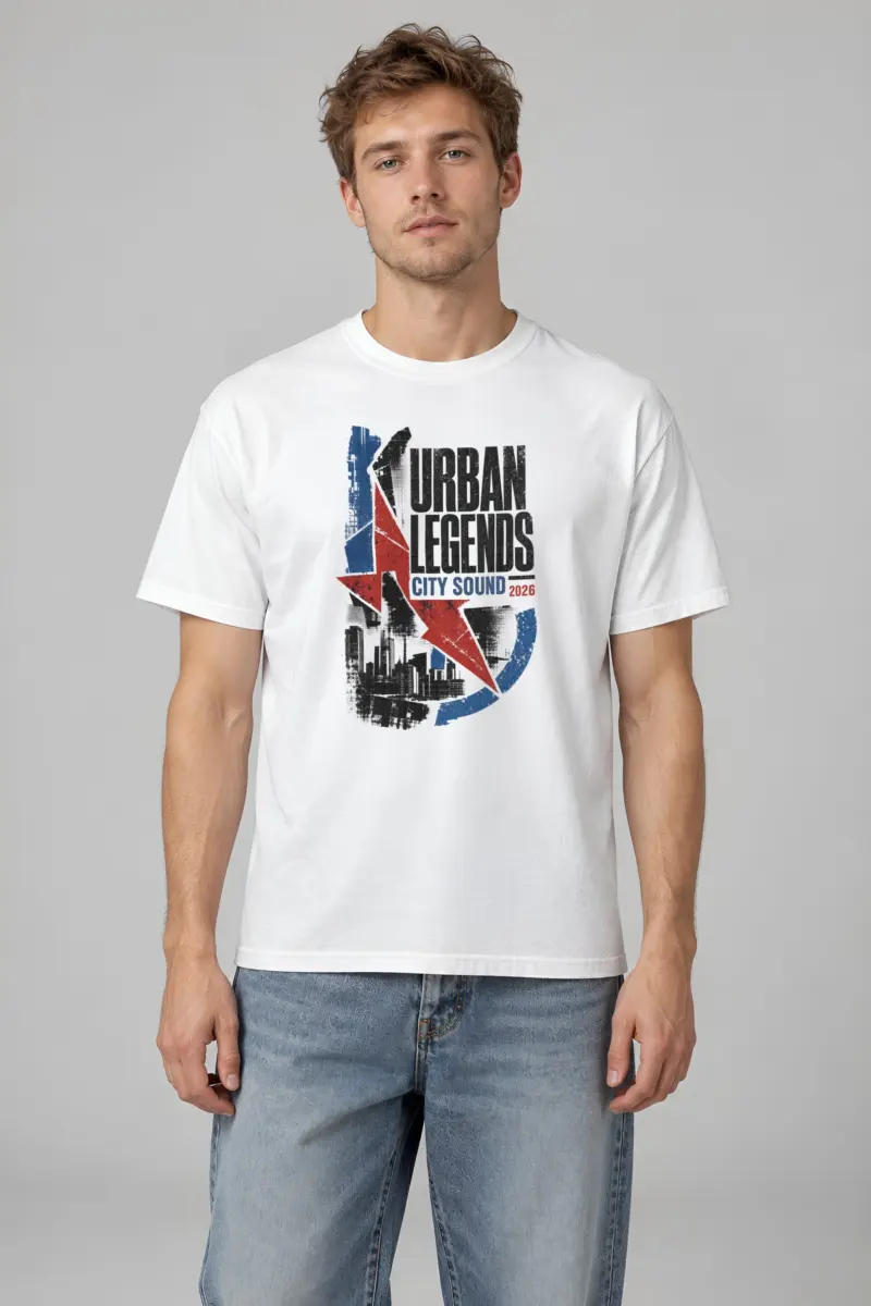 "Urban Legends City Sound" Heavyweight Unisex Crewneck T-shirt