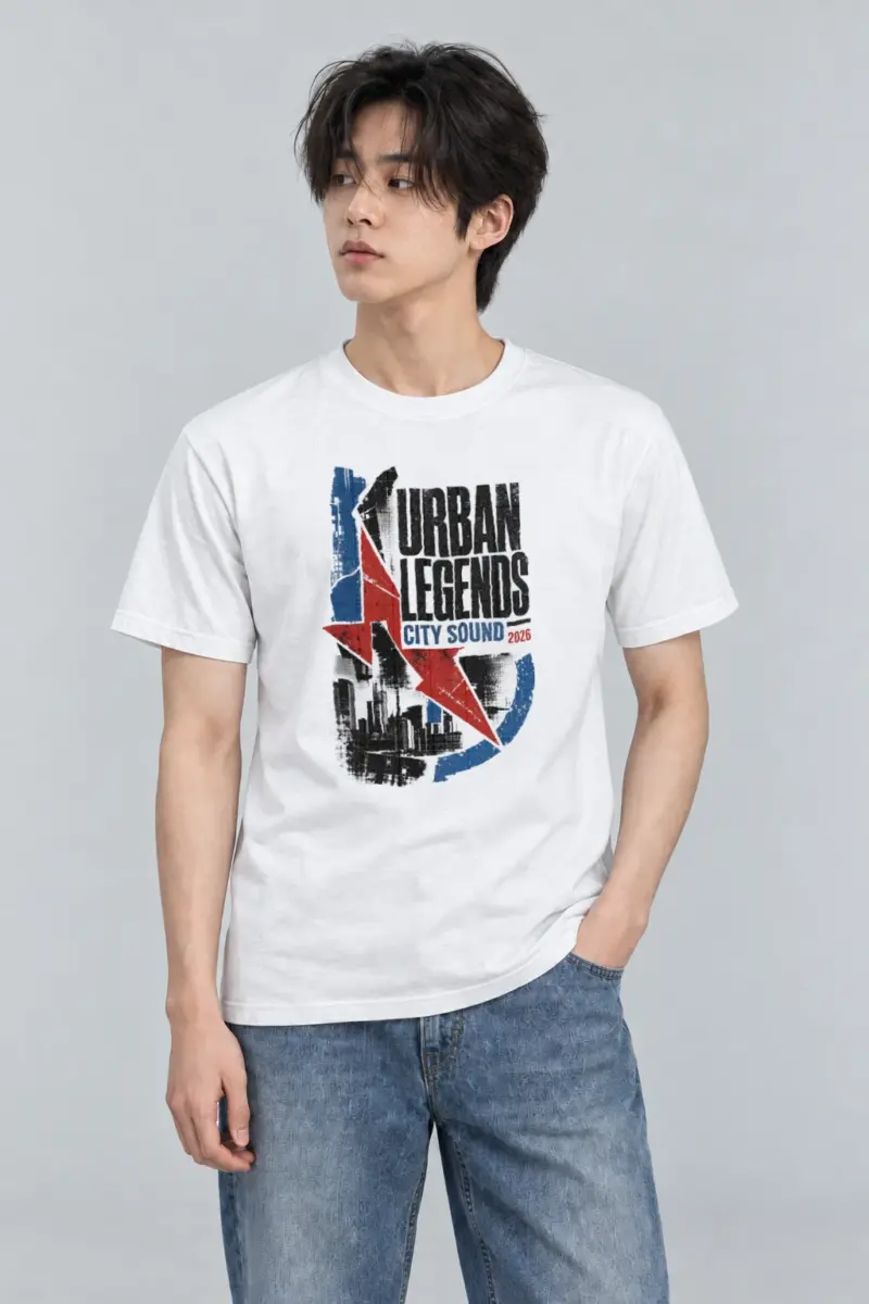 "Urban Legends City Sound" Heavyweight Unisex Crewneck T-shirt