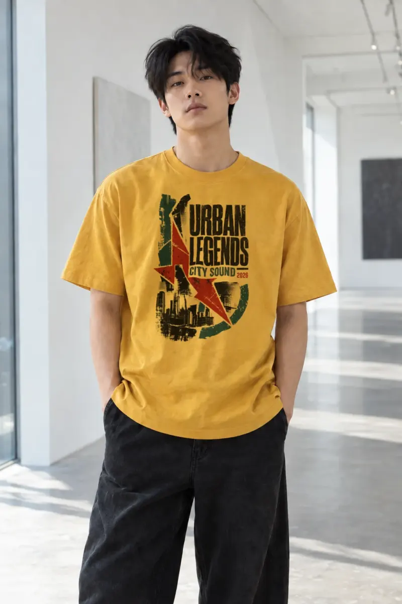 "Urban Legends City Sound" Heavyweight Unisex Crewneck T-shirt | Gildan 5000