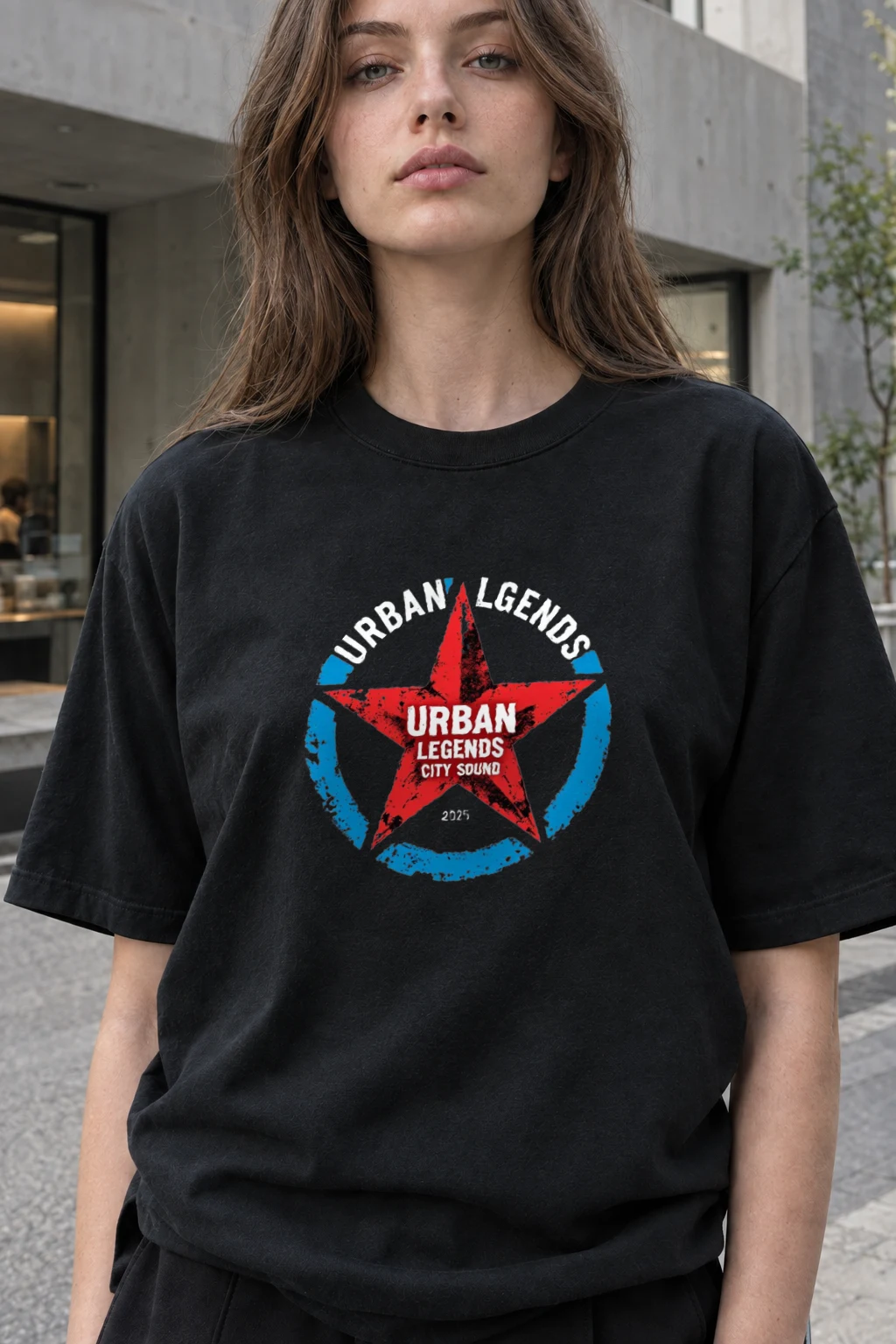 "Urban Legends Star" Heavyweight Unisex Crewneck T-shirt | Gildan 5000