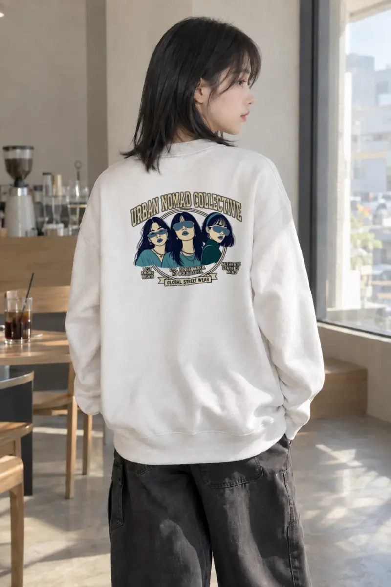 "Urban Nomad Collective" Heavy Blend Unisex Crewneck Sweatshirt | Gildan 18000