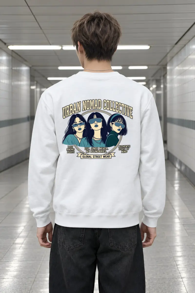 "Urban Nomad Collective" Heavy Blend Unisex Crewneck Sweatshirt