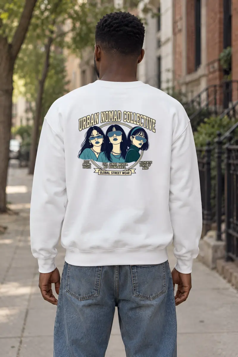 "Urban Nomad Collective" Heavy Blend Unisex Crewneck Sweatshirt