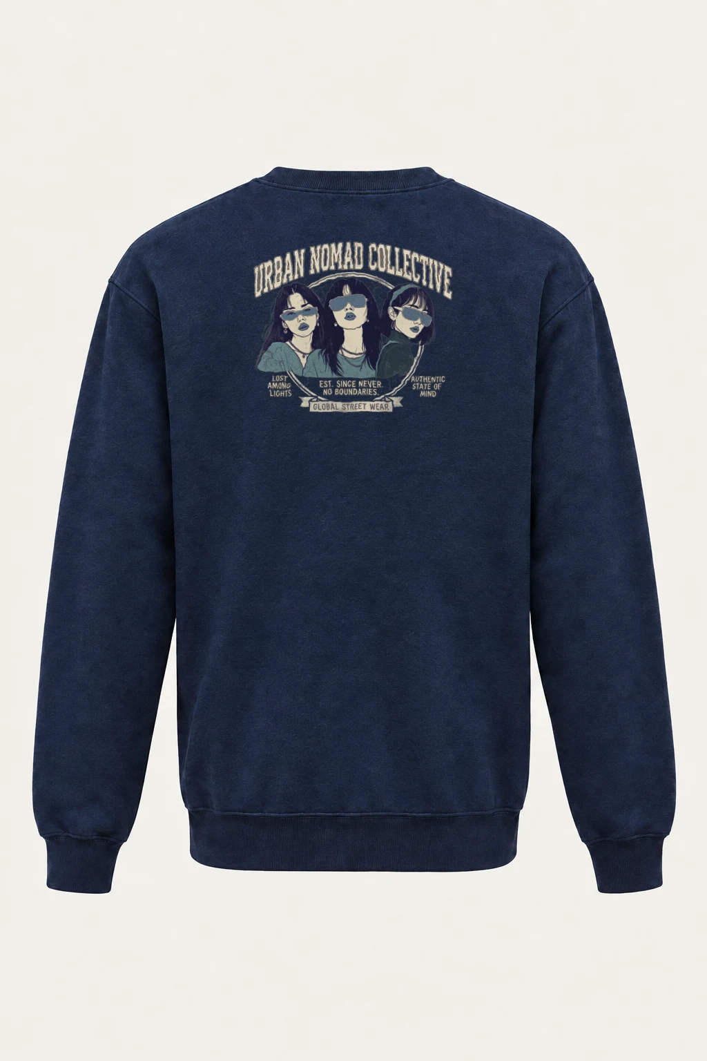 "Urban Nomad Collective" Heavy Blend Unisex Crewneck Sweatshirt | Gildan 18000