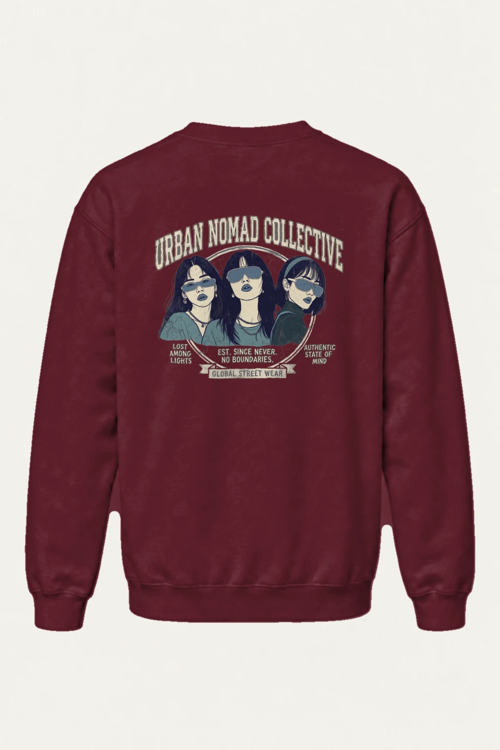 "Urban Nomad Collective" Heavy Blend Unisex Crewneck Sweatshirt | Gildan 18000