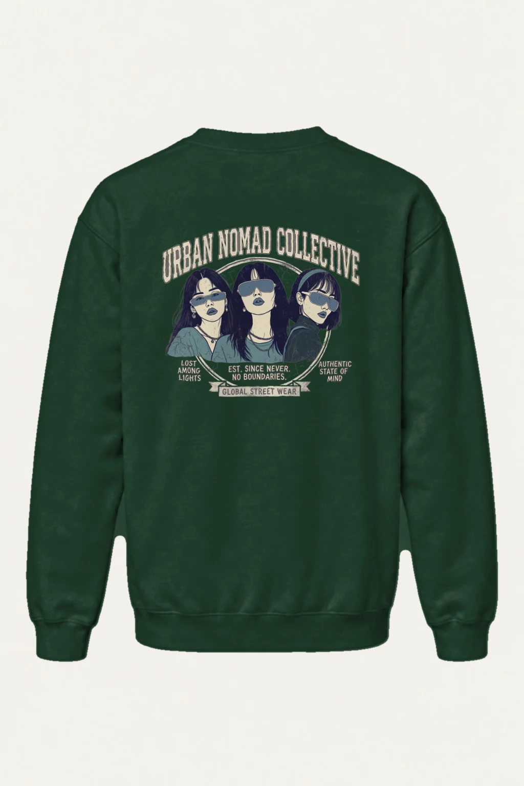 "Urban Nomad Collective" Heavy Blend Unisex Crewneck Sweatshirt | Gildan 18000