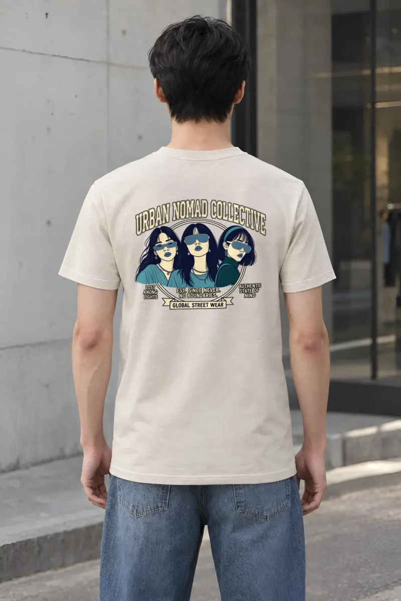 "Urban Nomad Collective" Heavyweight Unisex Crewneck T-shirt