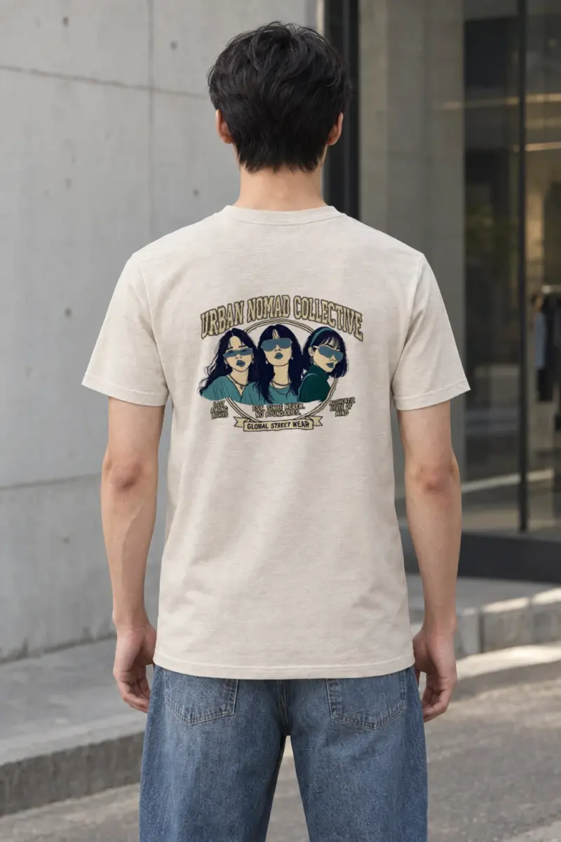 "Urban Nomad Collective" Heavyweight Unisex Crewneck T-shirt