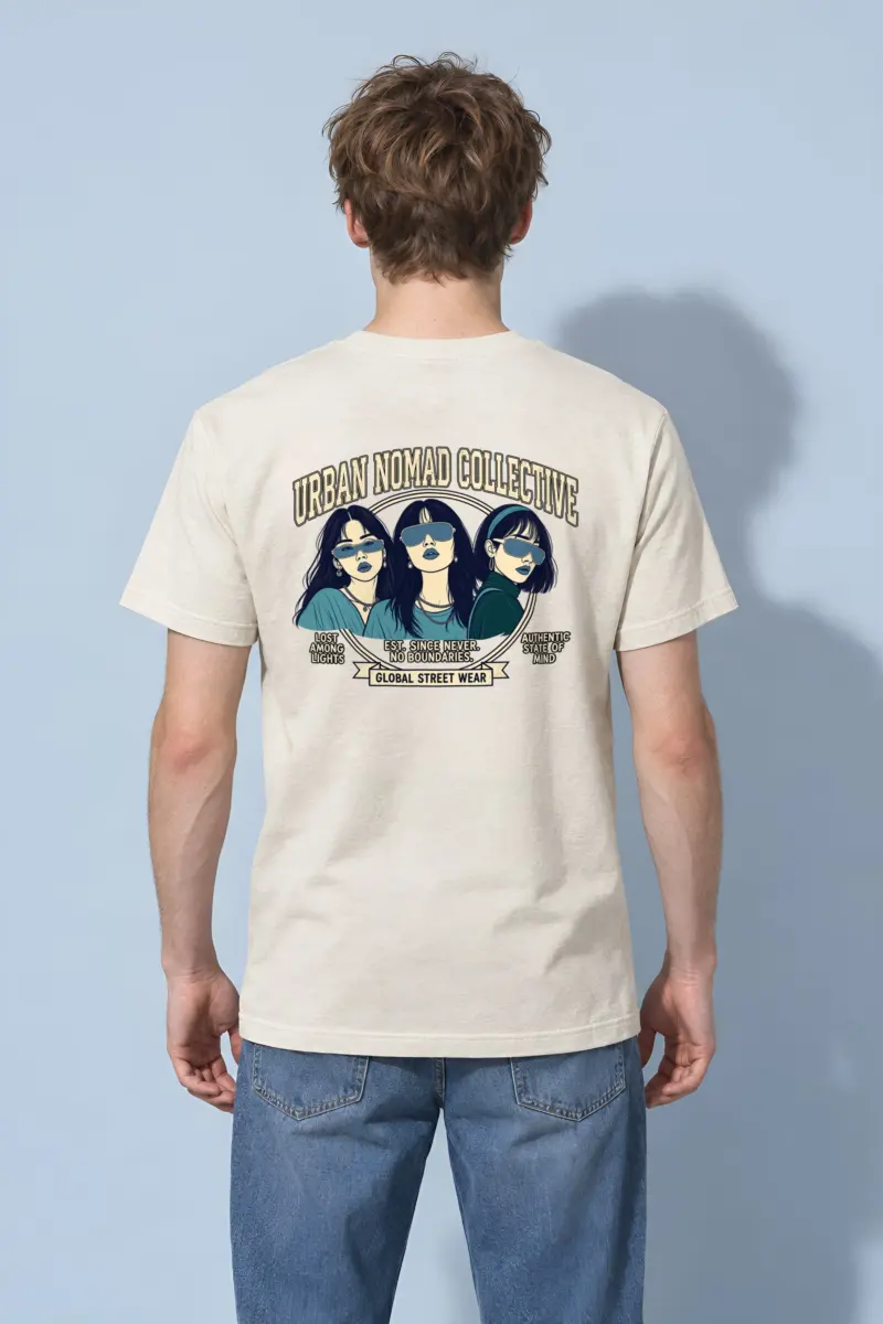 "Urban Nomad Collective" Heavyweight Unisex Crewneck T-shirt