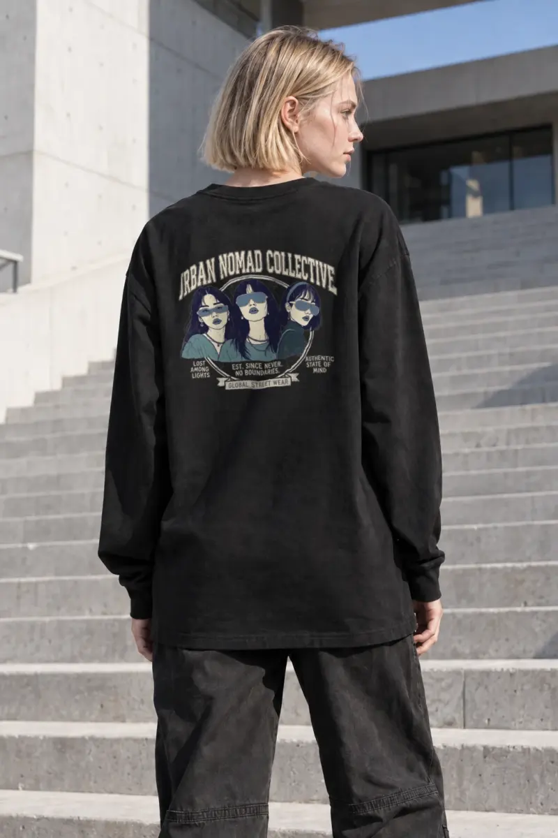 “Urban Nomad Collective” Unisex Longsleeve T-shirt | Gildan 2400