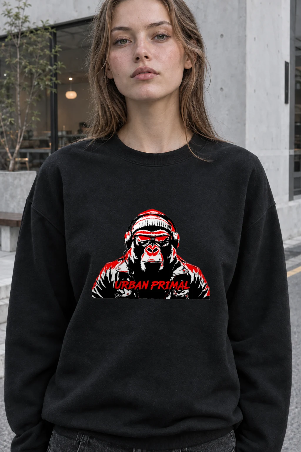 "Urban Primal" Heavy Blend Unisex Crewneck Sweatshirt | Gildan 18000