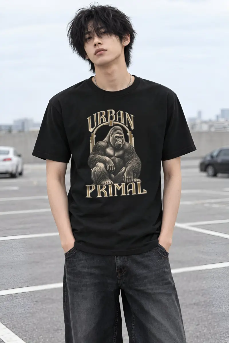 "Urban Primal" Heavyweight Unisex Crewneck T-shirt