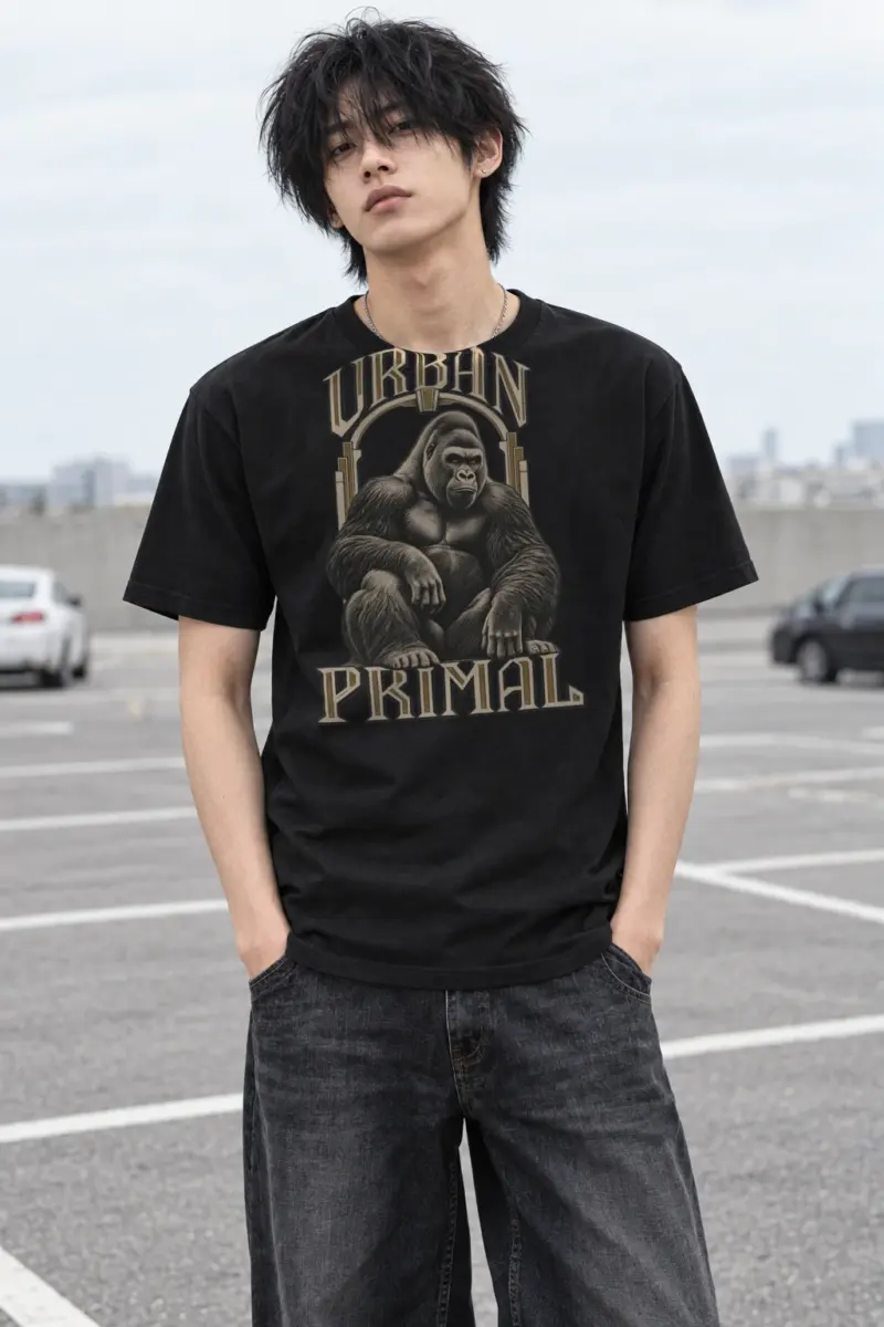 "Urban Primal" Heavyweight Unisex Crewneck T-shirt