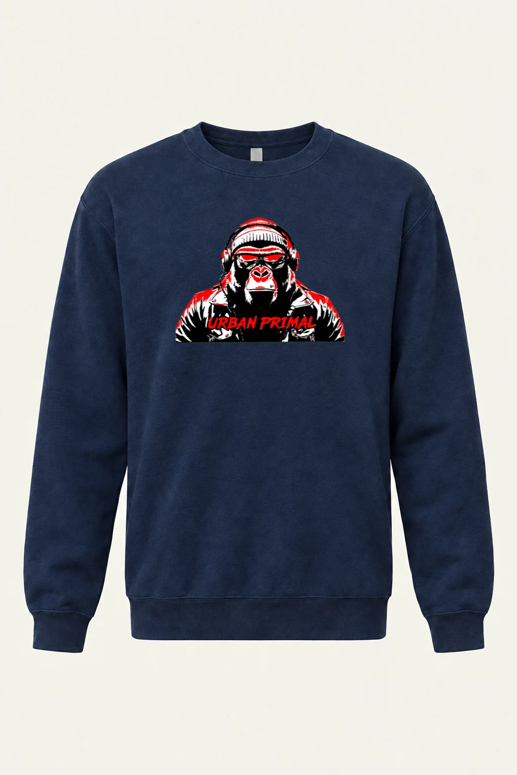 "Urban Primal" Unisex Sponge Fleece Crewneck Sweatshirt | Bella + Canvas 3901