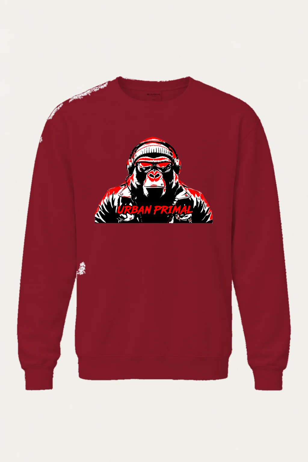 "Urban Primal" Unisex Sponge Fleece Crewneck Sweatshirt | Bella + Canvas 3901