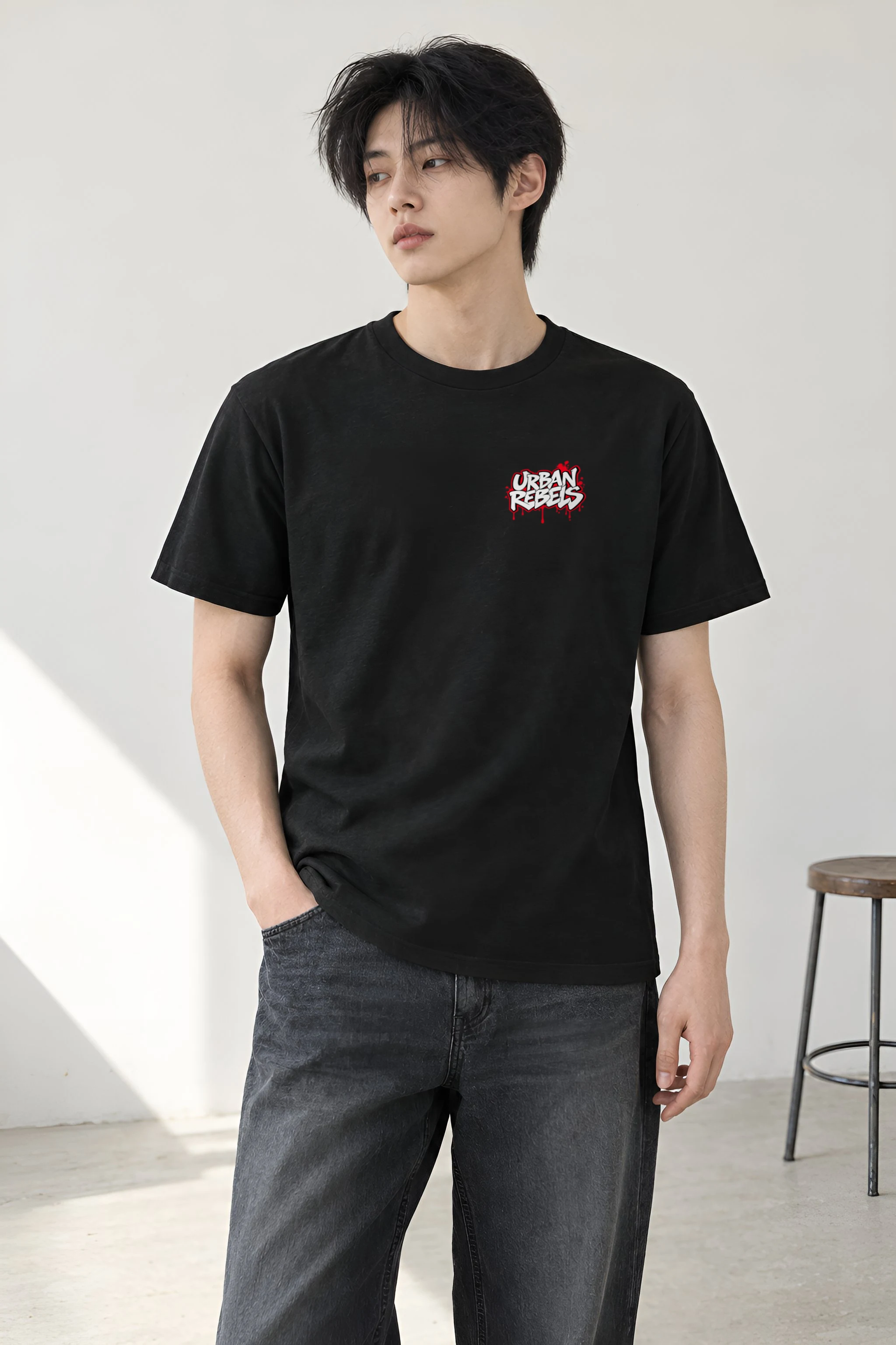 "Urban Rebels" Heavyweight Unisex Crewneck T-shirt