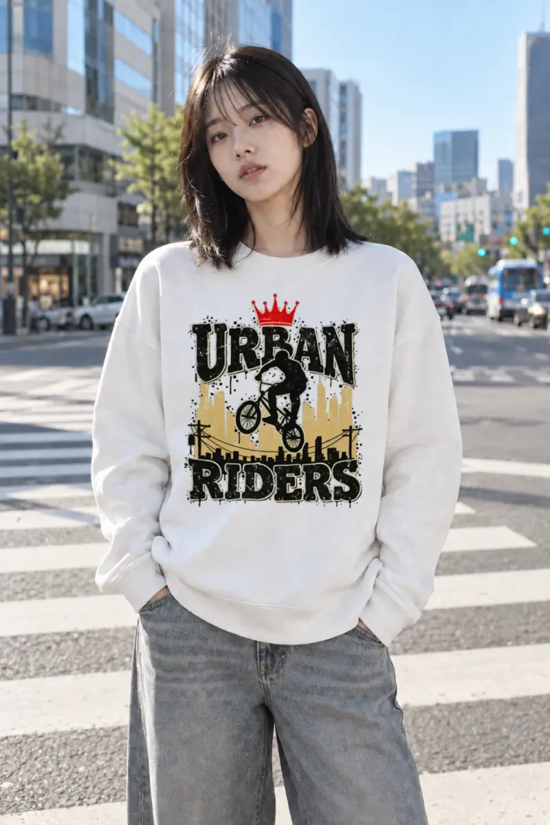 "Urban Riders" Heavy Blend Unisex Crewneck Sweatshirt