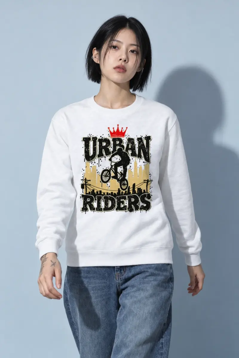 "Urban Riders" Heavy Blend Unisex Crewneck Sweatshirt