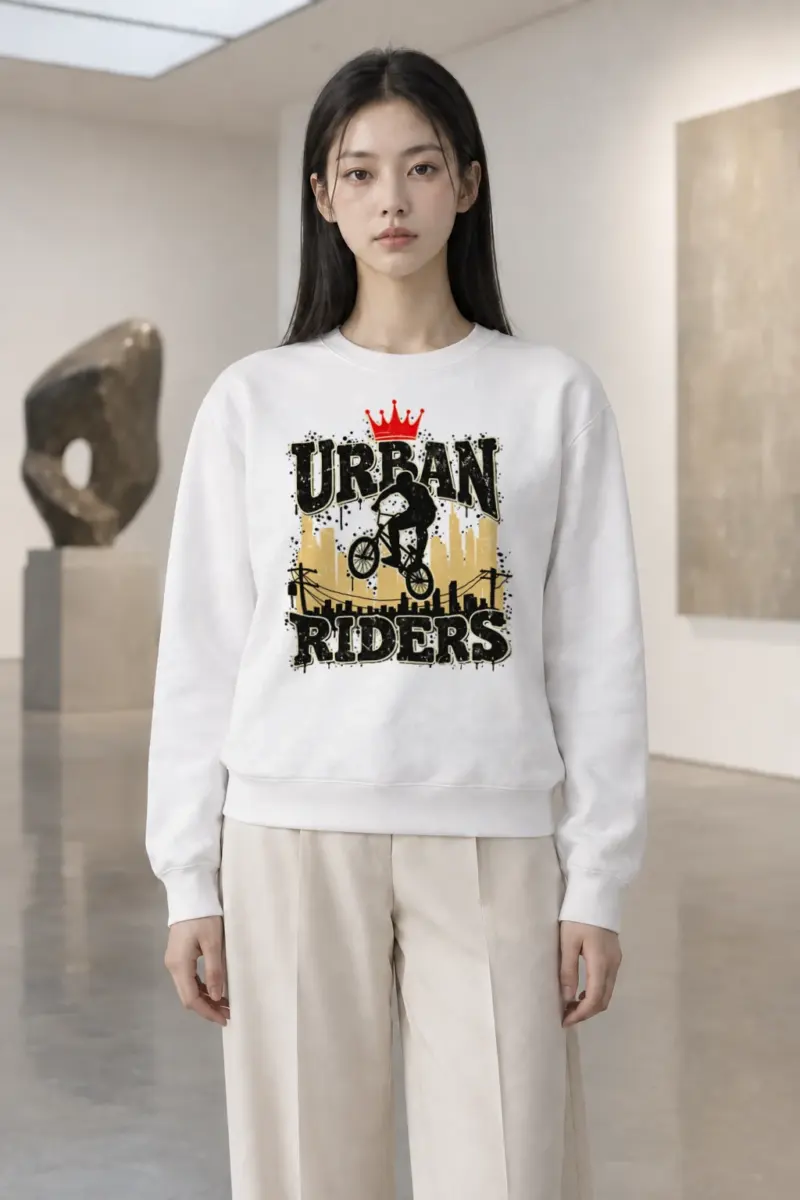 "Urban Riders" Heavy Blend Unisex Crewneck Sweatshirt | Gildan 18000
