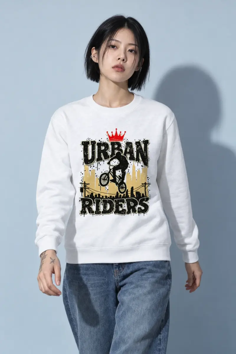 "Urban Riders" Heavy Blend Unisex Crewneck Sweatshirt