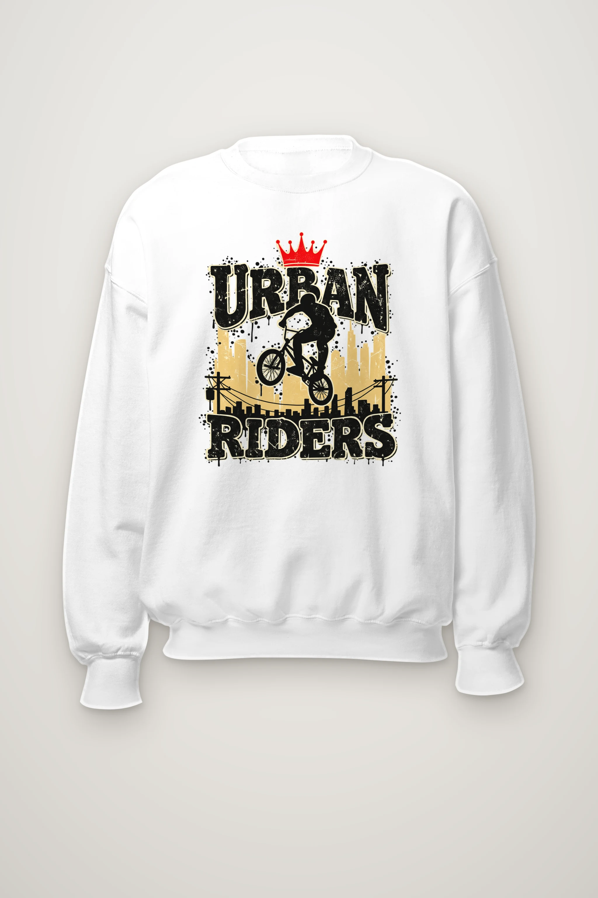 "Urban Riders" Heavy Blend Unisex Crewneck Sweatshirt