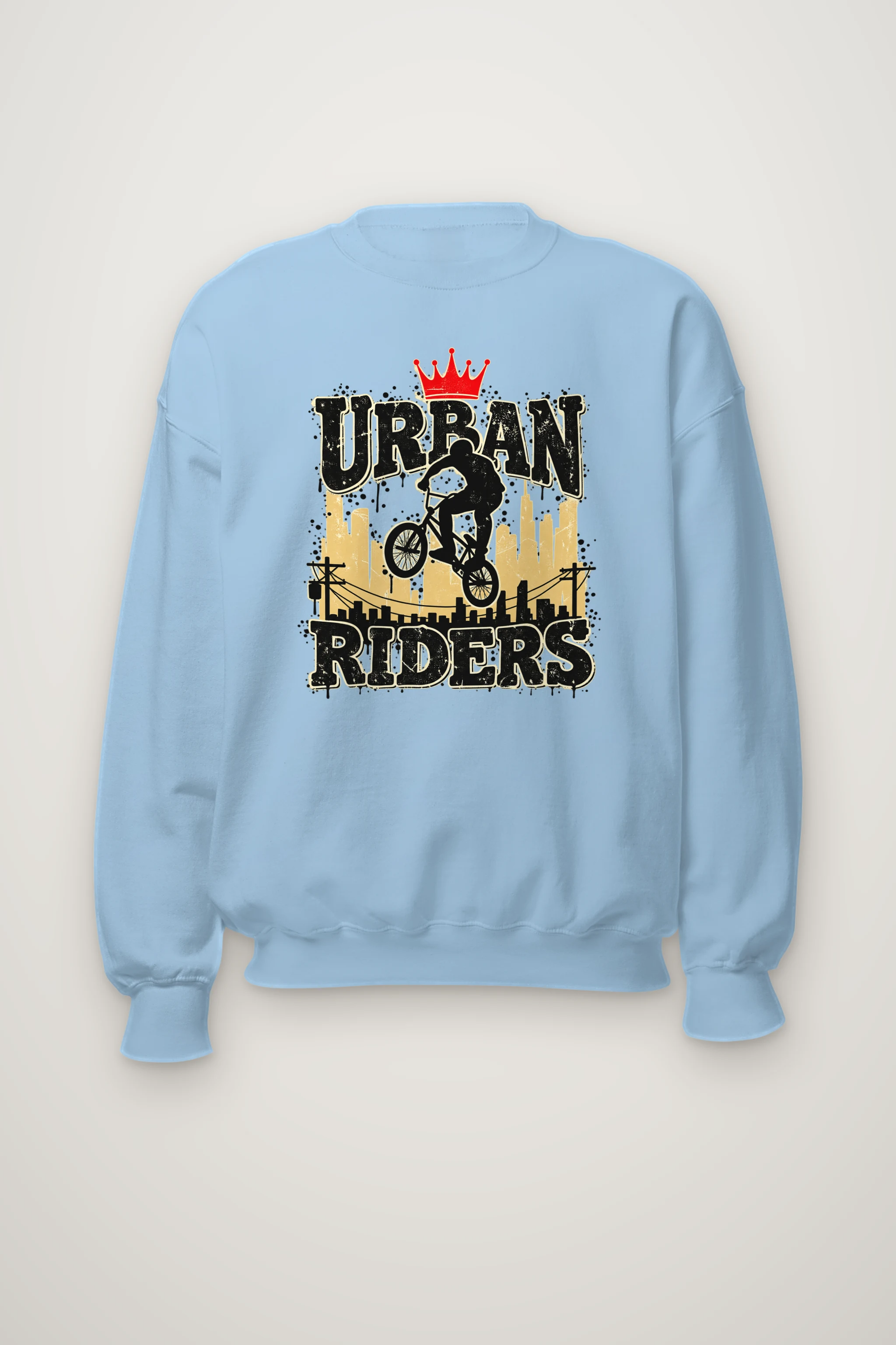 "Urban Riders" Heavy Blend Unisex Crewneck Sweatshirt