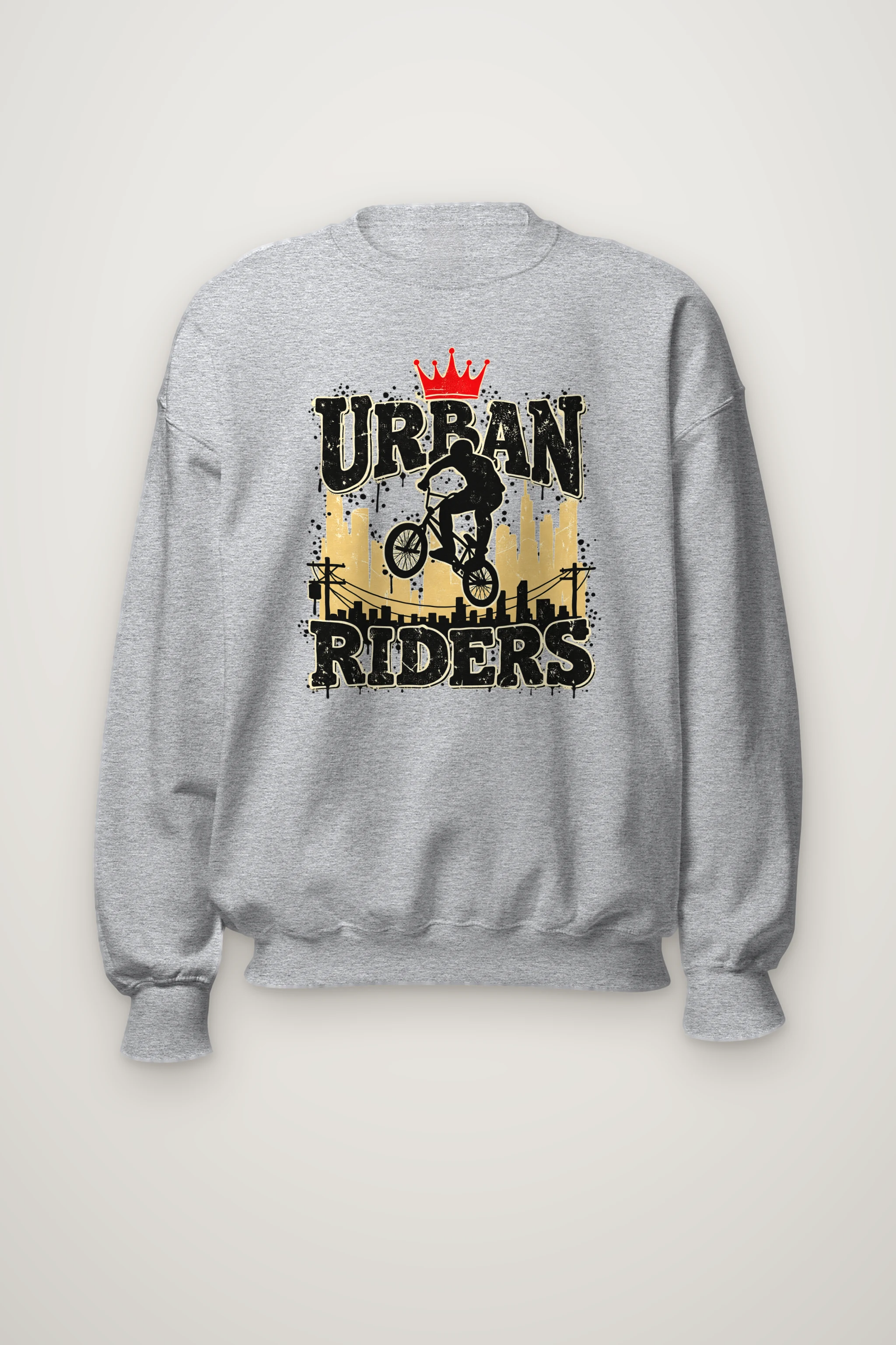 "Urban Riders" Heavy Blend Unisex Crewneck Sweatshirt