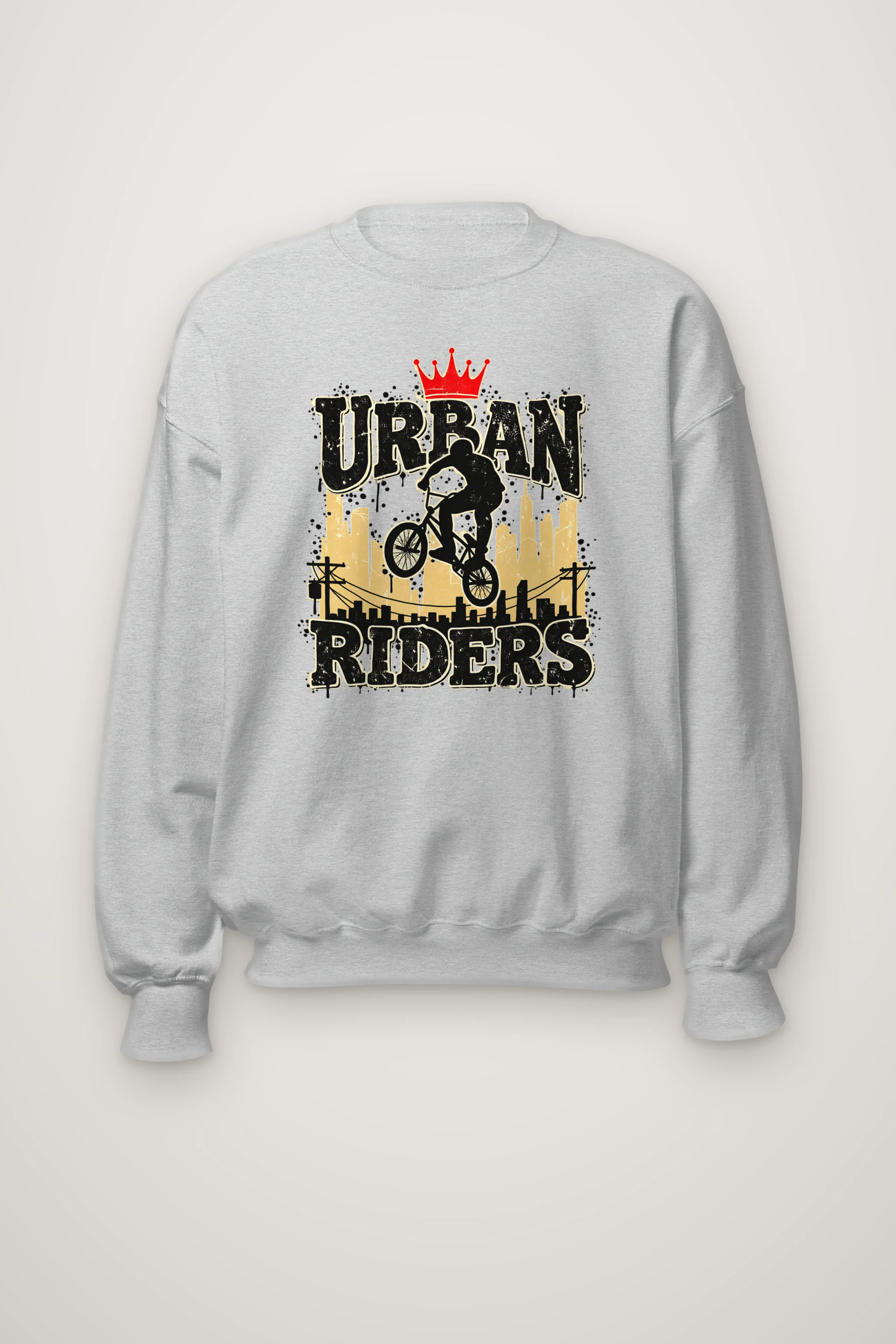 "Urban Riders" Heavy Blend Unisex Crewneck Sweatshirt