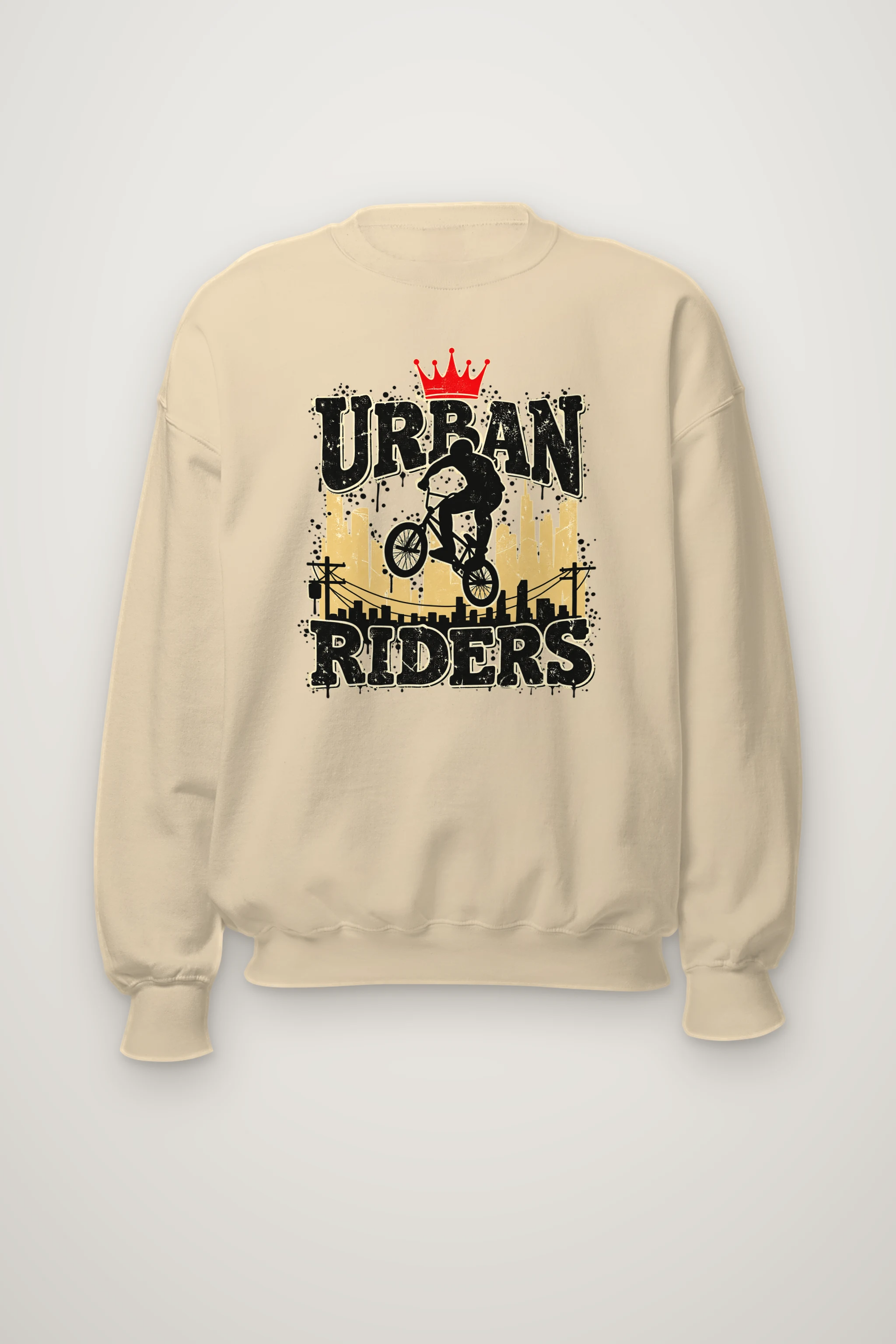 "Urban Riders" Heavy Blend Unisex Crewneck Sweatshirt