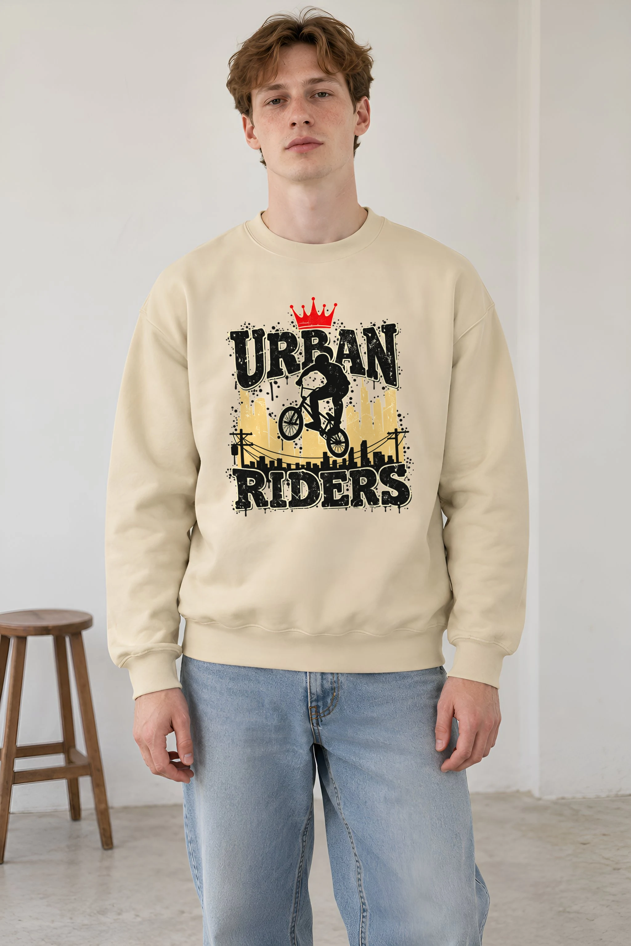 "Urban Riders" 1 Crewneck Sweatshirt
