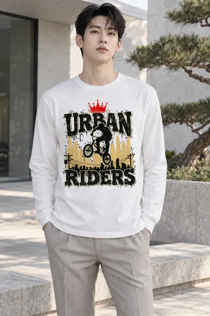 "Urban Riders" Unisex Longsleeve T-shirt | Gildan 2400