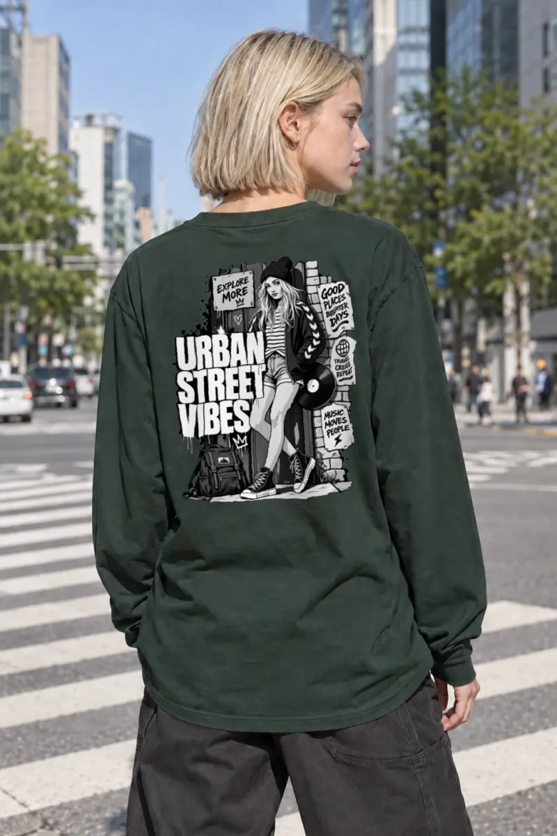 "Urban Street Vibes" Unisex Longsleeve T-shirt | Gildan 2400