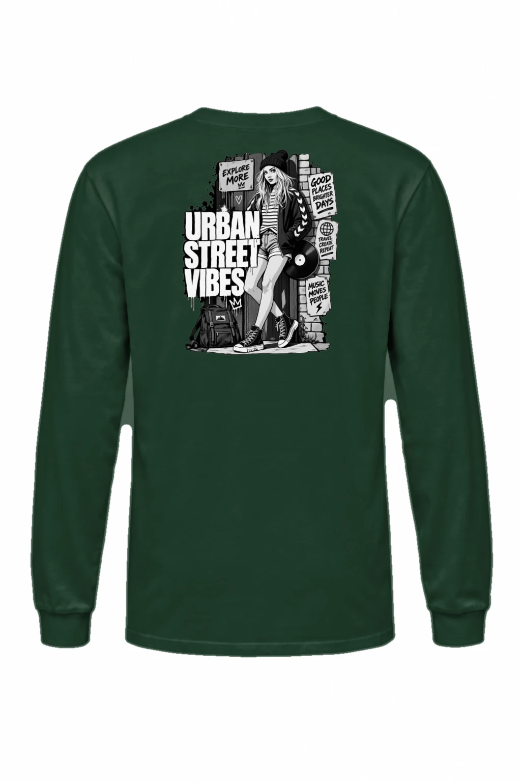 "Urban Street Vibes" Unisex Longsleeve T-shirt | Gildan 2400
