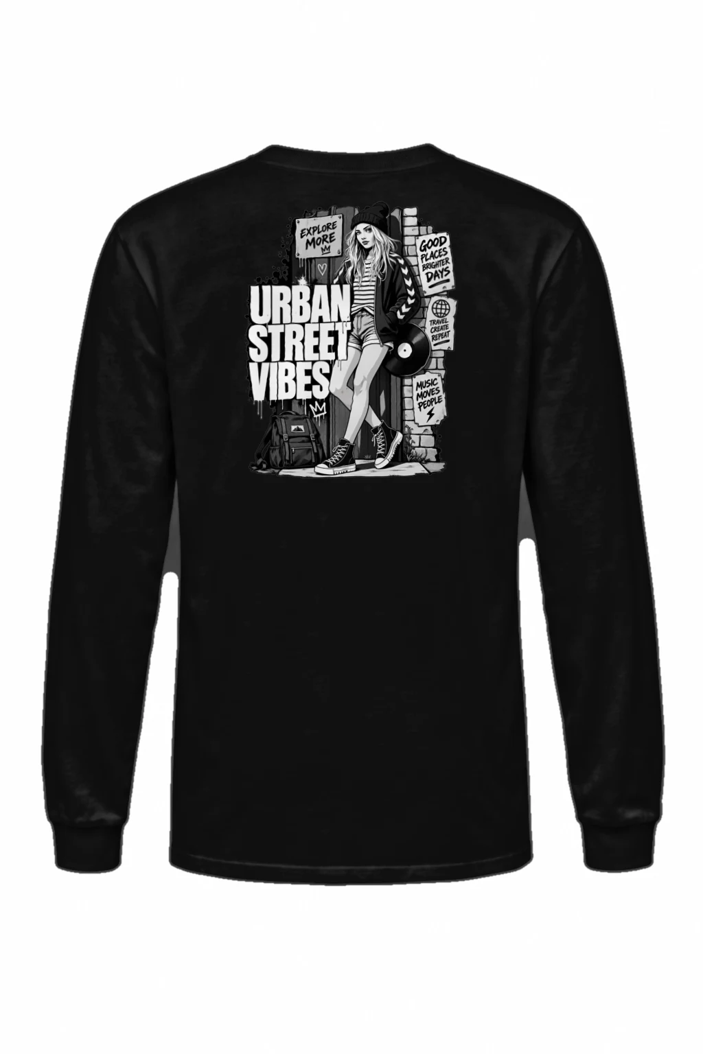 "Urban Street Vibes" Unisex Longsleeve T-shirt | Gildan 2400
