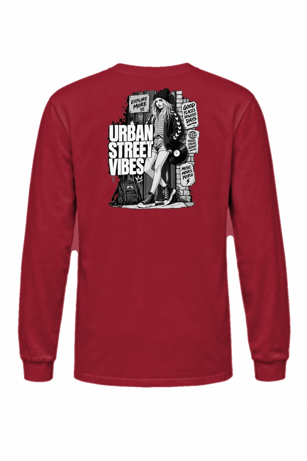 "Urban Street Vibes" Unisex Longsleeve T-shirt | Gildan 2400