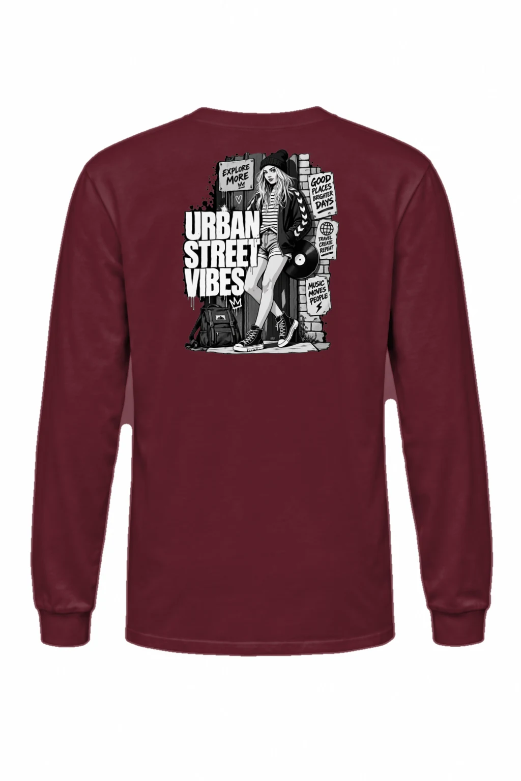 "Urban Street Vibes" Unisex Longsleeve T-shirt | Gildan 2400