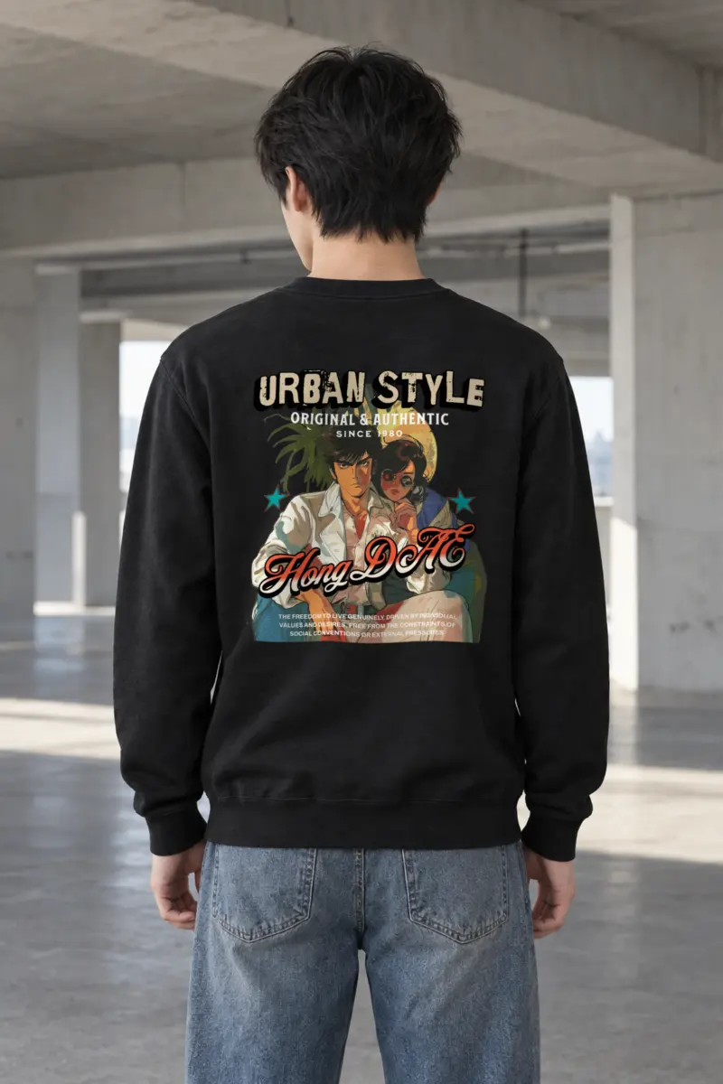"Urban Style Freedom" Heavy Blend Unisex Crewneck Sweatshirt