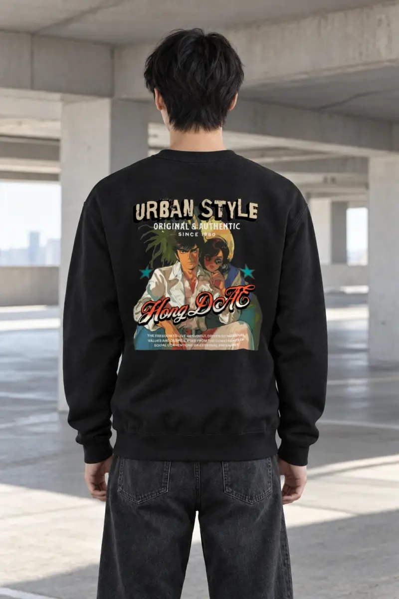 "Urban Style Freedom" Heavy Blend Unisex Crewneck Sweatshirt | Gildan 18000