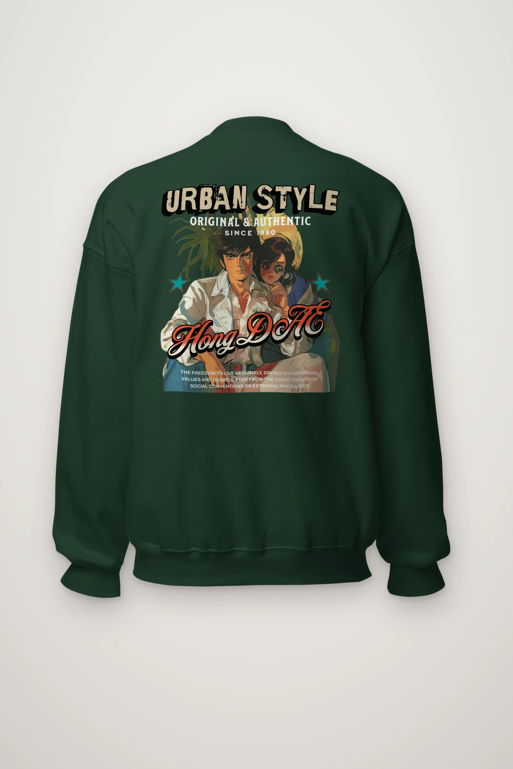 "Urban Style Freedom" Heavy Blend Unisex Crewneck Sweatshirt