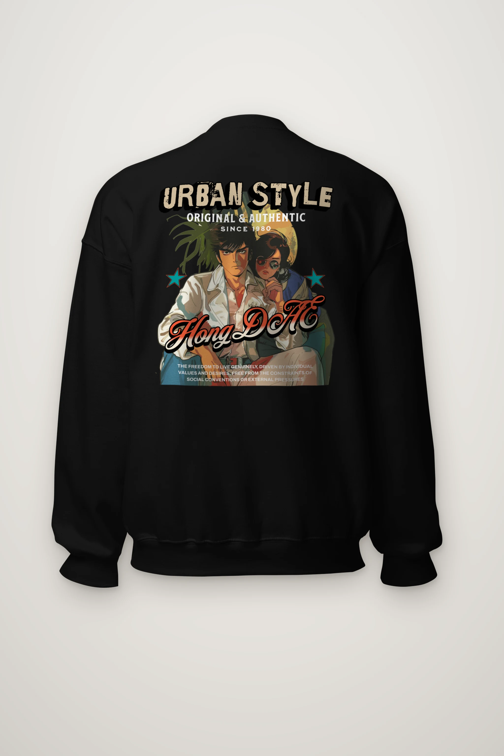 "Urban Style Freedom" Heavy Blend Unisex Crewneck Sweatshirt