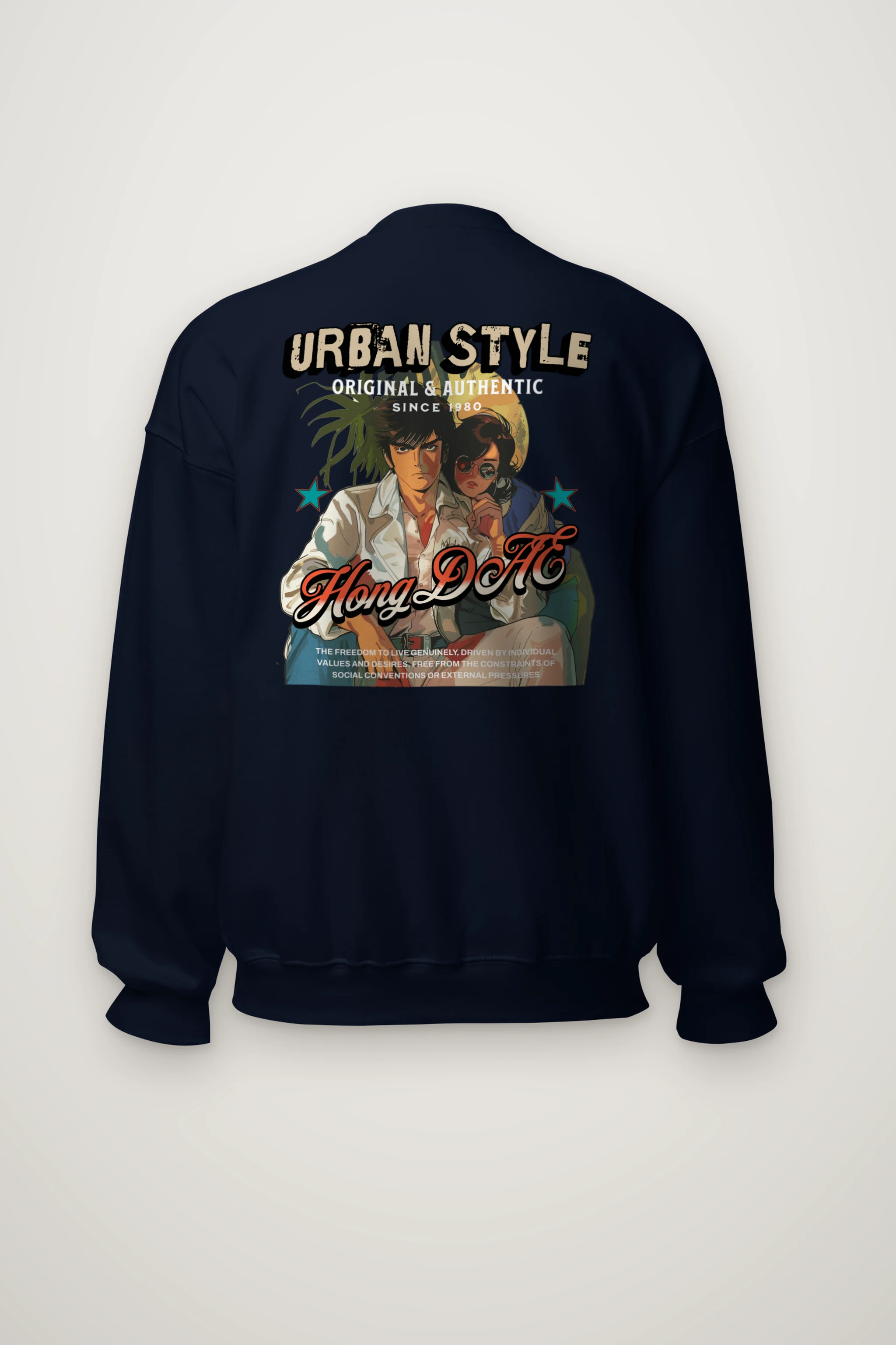 "Urban Style Freedom" Heavy Blend Unisex Crewneck Sweatshirt