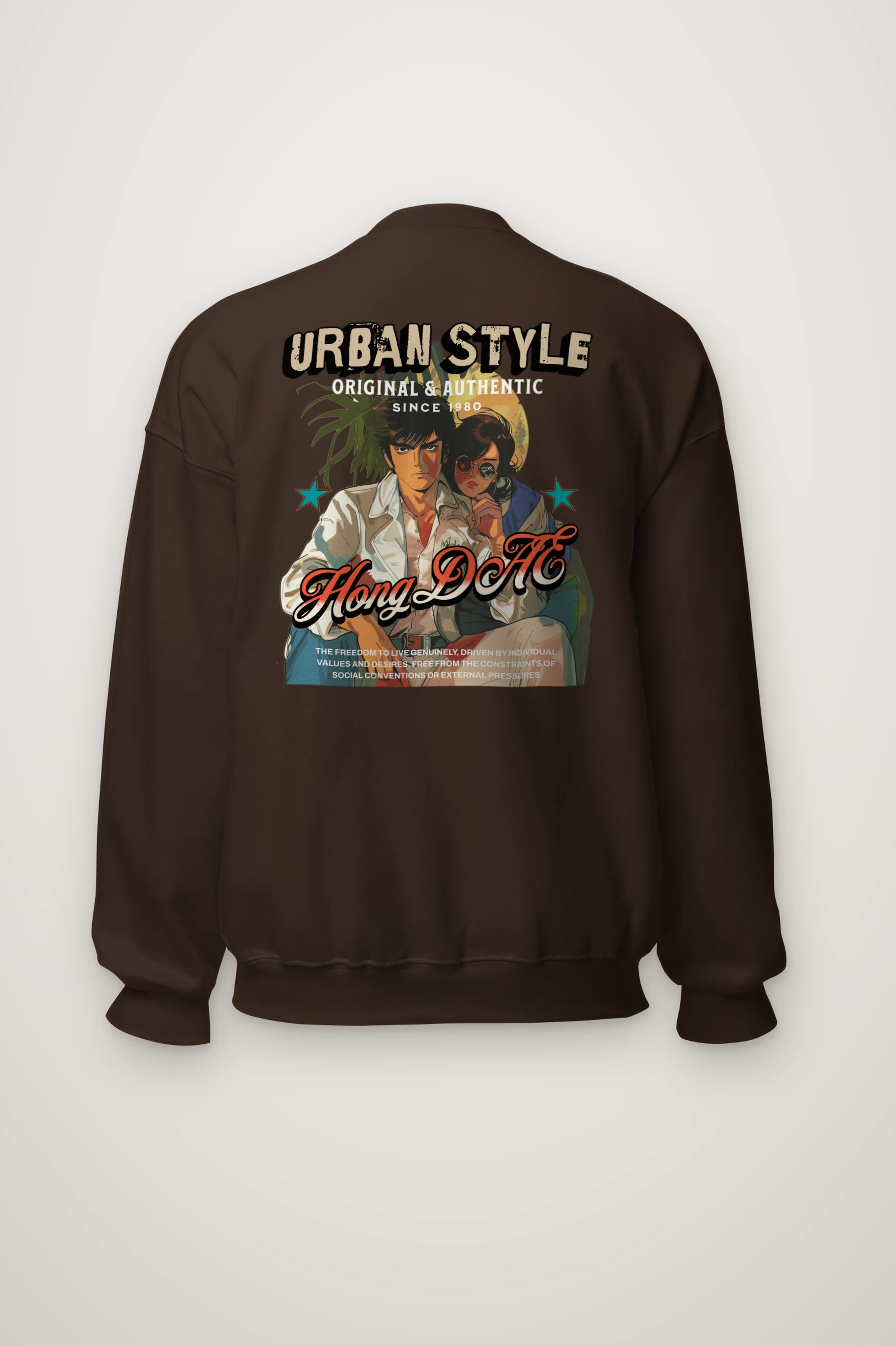 "Urban Style Freedom" Heavy Blend Unisex Crewneck Sweatshirt
