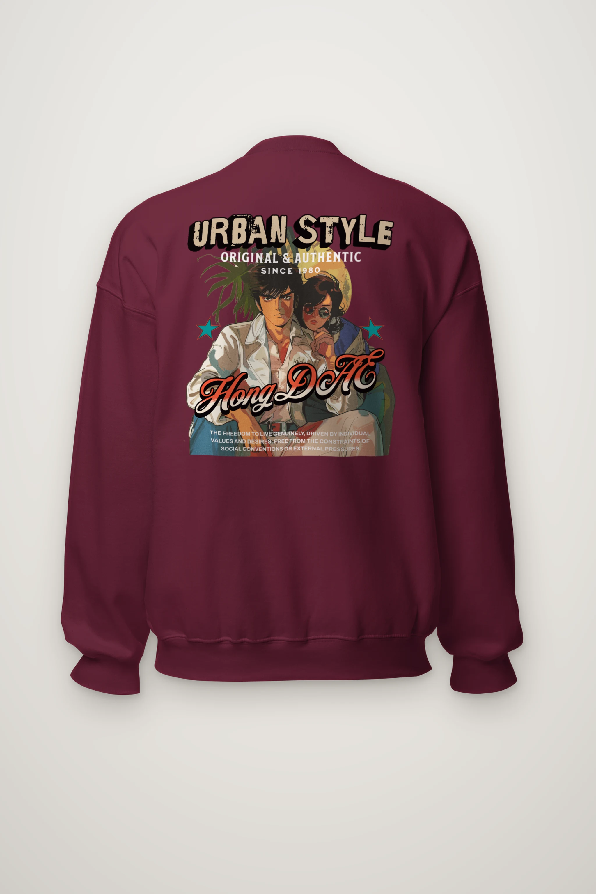 "Urban Style Freedom" Heavy Blend Unisex Crewneck Sweatshirt