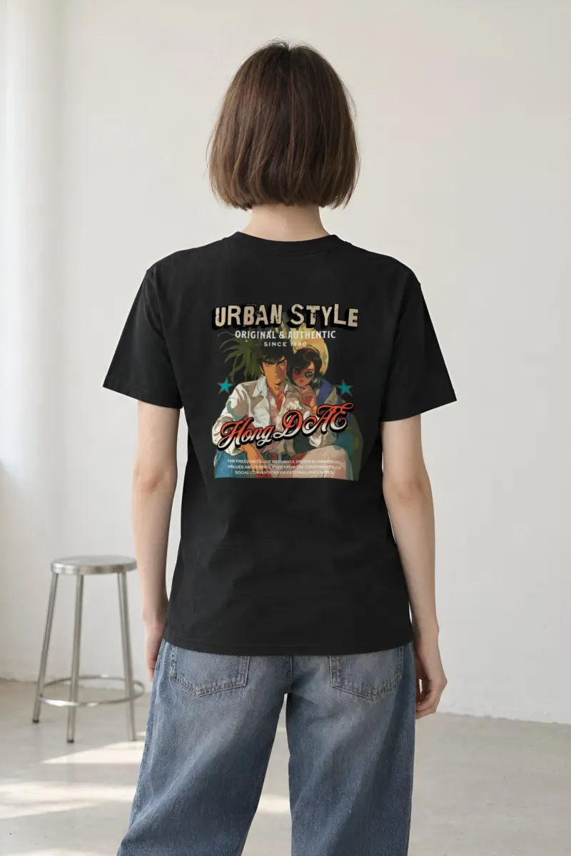 "Urban Style Freedom" Heavyweight Unisex Crewneck T-shirt